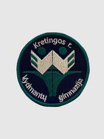 Kretingos r. Vydmantų gimnazijos emblema, EMBLEMA: Emblema su prisiuvimu