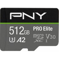 PNY Memory card MicroSDXC Elite 512GB P-SDUX512U3100PRO-GE | P-SDUX512U3100PRO-GE | 0751492623580