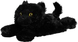 Šildomas pliušinis žaislas WARMIES Juoda katytė Black Cat (standartinis dydis)