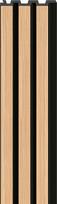 Sienų lentelės Linerio M-Line Natural Black 2650x122x12 mm