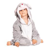 Vaikiška Pižama Kigurumi Kombinezonas Kostiumas Pelė Pelytė Pilka 115-125 Cm, 115-125 cm