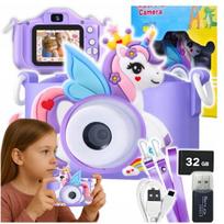 Skaitmeninis fotoaparatas Vaikiškas fotoaparatas VF7 Unicorn Purple