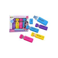 Spalvotų plaukų dažymo kreidų rinkinys S&Li 4Hair Chalk, 4 vnt.