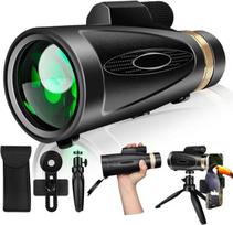 Monoklis 80×100 su telefono adapteriu, juodas