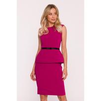 S427 Peplum suknelė - slyvų