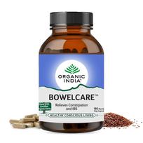 Organic India Bowelcare Veg Capsules For Digestive Comfort And Daily Wellness Support 180 Count Plant-Based Supplement