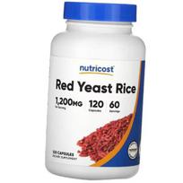 Raudonieji mielių ryžiai, Red Yeast Rice 1200, Nutricost 120 kapsulių (71647025) 120caps