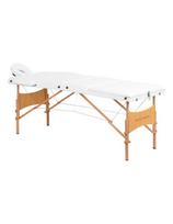 Kosmeda M 3 segmentų sulankstomas medinis masažo stalas Balance Lux 190x70, baltas