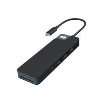 Hyper Drive Flex 8-Port USB-C Hub, Black | HD4102BKGL | 1 HDMI port