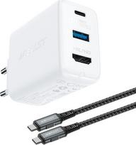 Charger Acefast Acefast 2in1 network charger GAN 65W USB Type C / USB
