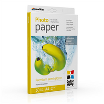 ColorWay Photo Paper, 50 sheets | Premium Semi-Gloss | 255 g/m² | A4