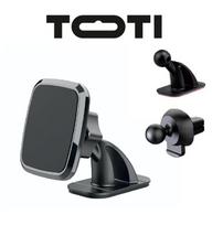 Telefono laikiklis SEEK TOTI SEEK TOTI Magnetic Square Shape Car Holder with 3M Glue Mount (Black)