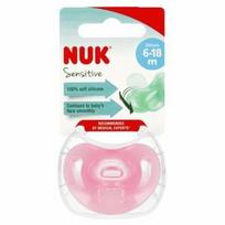 Čiulptukas NUK Sensitive 10736121, rožinis, 6-18 mėn, 1 vnt.