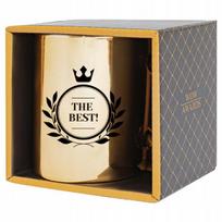 Auksinis puodelis su graviravimu "the Best" - elegantiška dovana