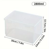 Daugiafunkcinė plastikinė laikymo dėžė, A4 dokumentams. ,  Skaidrus 2800ml