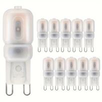 G9 LED lemputės - 2W, šilta balta, G9 pagrindas. , 10vnt