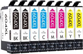 Kasetė rašaliniams spausdintuvams Cartridgeify 8 pakuočių 604xl spausdintuvo kasetės, suderinamos su epson 604 xl kasetėmis, daugiafunkcinė pakuotė, skirta expression home xp-2205 xp-3200 xp-4205 xp-3205 xp-4200, workforce wf-2930 wf-2910 wf-2935 wf-2950