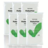 Waxkiss parafino vaško papildymas, 6 vnt. (1200g) - drėkinamasis terapinis vaškas rankoms ir kojoms. ,  Baltas