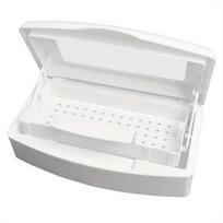 Balta/Juoda Plastikinė Sterilizavimo Dėžutė Nagų Įrankiams , 001#