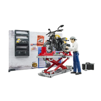 Žaislas BRUDER motociklų serviso komplektas su motociklu U62102