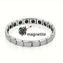 1 vnt. nerūdijančio plieno sveikatos apyrankė, magnetinė antistatinė apyrankė variant-33712