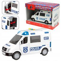 Interaktyvus policijos automobilis su atidaromomis durelėmis, 1:16