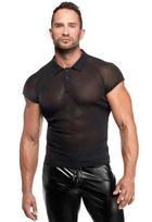Noir Handmade H082 Onyx Veil Polo Black L