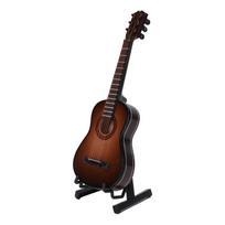 15 cm miniatiūrinis gitaros modelis su stovu Klevo mediena Klasikinės gitaros replika Muzikos instrumento ornamentas