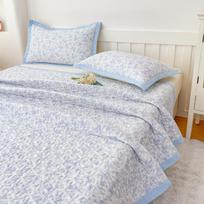 1 vnt. violetinėmis gėlėmis dygsniuotas lovatiesė lovai, storas patchwork antklodė viengulei/karalienei/karališko dydžio lovai, gėlių stiliaus dygsniuotas antklodė, minkšta lovatiesė 90x200cm 1pc