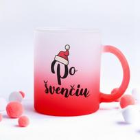 Stiklinis matinis puodelis "Po švenčių"