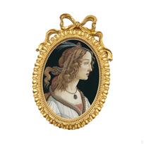 Picture Frame Vintage Design for Art Tabletop Display Wall Hanging,Sturdy,Ornate Resin Oval Gold