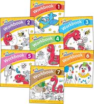 Jolly Phonics Workbooks 1-7, in Precursive Letters (British English edition)