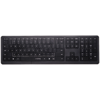 CLEVETURA CLVX 1 Touch-On-Keys AI Wireless Keyboard, ANSI US Windows Layout, Scissor Switches, Aluminum Chassis, Interactive RGB