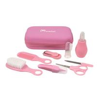 Momini Pinky kūdikio priežiūros rinkinys, šepetys, šukos, aspiratorius, dėklas