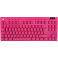 LOGITECH G PRO X TKL LIGHTSPEED Mechanical Gaming Keyboard - MAGENTA - US INT'l - TACTILE
