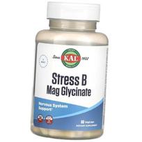 B Vitamins with Magnesium for Stress, Stress B Mag Glycinate, KAL  60vegcaps (36424047) 60vcaps