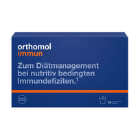 Orthomol imuniteto greitas palaikymas su 950 mg C vitamino, cinku ir antioksidantais – 15 paketėlių greitai organizmo apsaugai