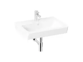 Jika Lyra plus - Praustuvas 60x45 cm, su perpildymo anga, su skyle maišytuvui, baltas H8103820001041