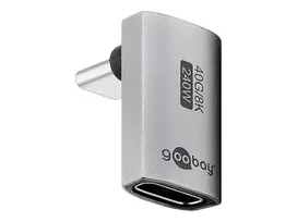 Goobay 74442 USB-C™ Adapter Vertical 90° Long, USB4™ | Goobay
