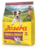 JOSERA Mini Adult Salmon and Chicken 900g be glitimo maistas su padažu mažų veislių šunims