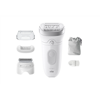 BRAUN Epilator | SE7-041 Silk épil 7 | 2 power levels | Wet  AND  Dry | White/Silver