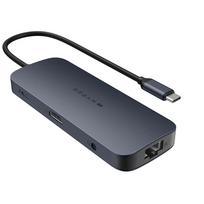 Hyper Drive EcoSmart Gen.2 Universal USB-C 10-in-1 Hub with 140 W PD3.1 Power Delivery Pass-thru | 1 Ethernet LAN (RJ-45) port | 1 HDMI port