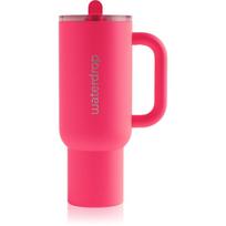 Waterdrop Explorer Tumbler nerūdijančiojo plieno puodelis su šiaudeliu (ribotas leidimas) Neon Pink 1100 ml