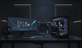 MODECOM kompiuterio korpusas VOLCANO STELLAR PLUS MIDI Juoda
