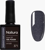 Nailura - Gel Polish 371 - Midnight Gray Shimmer - 10 ml
