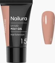Nailura - Poly Gel 15 - Peach Pink - 30 ml