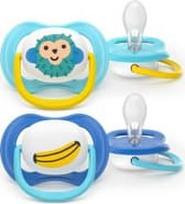 Philips Avent - Ultra air soother, 6-18 m, yellow/blue