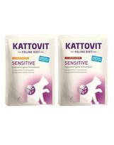 KATTOVIT Feline Diet Sensitive 20x85g MIX Vištiena ir antis / kalakutiena