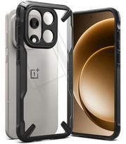 Juodas / skaidrus dėklas Oneplus 15 telefonui "Ringke Fusion X"