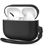 Juodas dėklas Apple Airpods Pro 3 ausinėms "Tech-Protect Naturalfit"